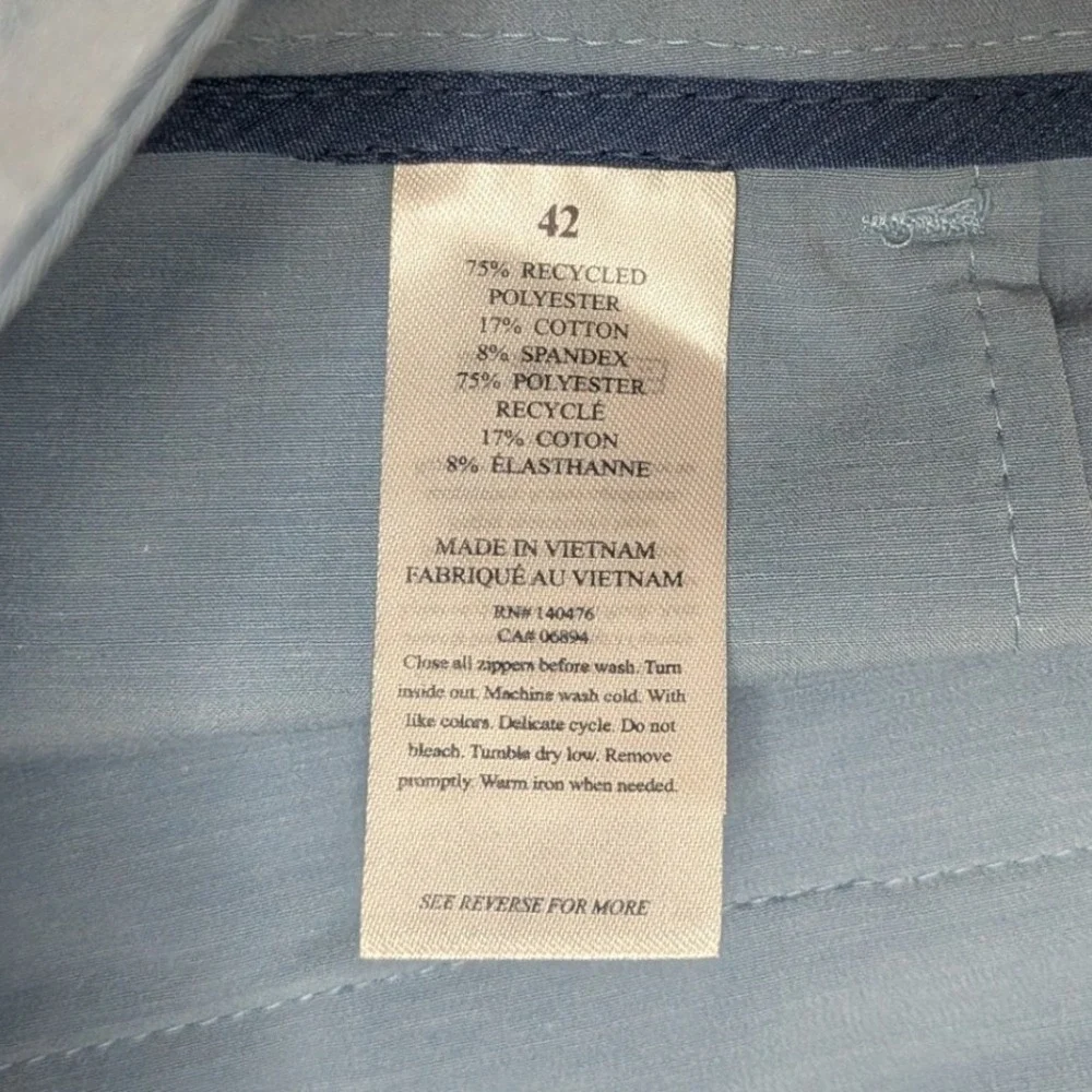 NWT Faherty Belt Loop All Day Shorts Mens 42 Blue 9
